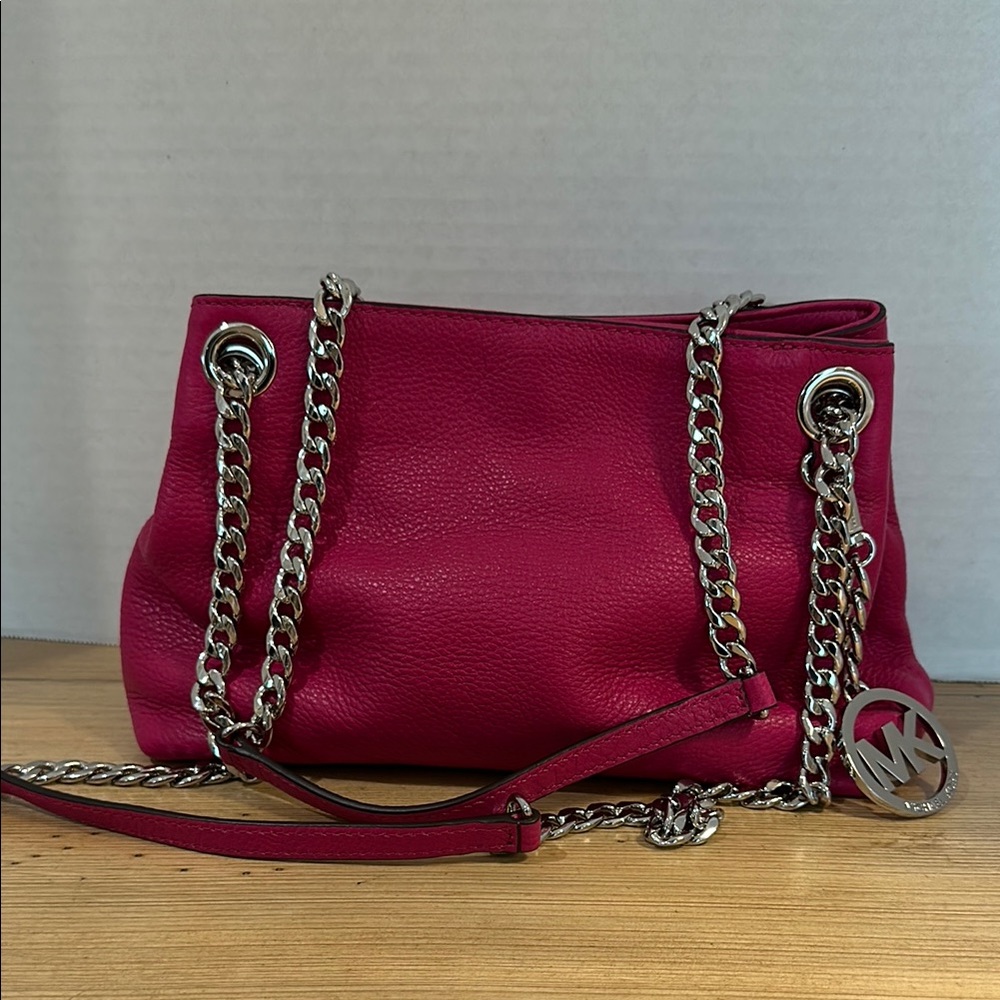 Michael Kors Pink Chain Strap Shoulder Bag